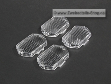 Blinker Kappen Weiß (Eckig) S51 S53 S70 S83 SR50 *