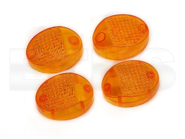 Blinker Kappen Orange (Oval) Simson & MZ *