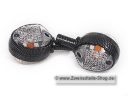 2x Blinker Wei&szlig; (Carbon Look) Schwalbe KR51 Star *