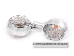 2x Blinker Wei&szlig; (Chrom Look) Schwalbe KR51 Star *