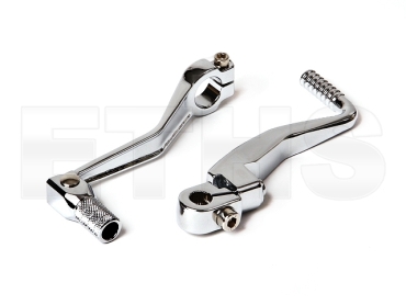 Enduro SET Klapp Kickstarter + Fußschalthebel (Chrom) Simson
