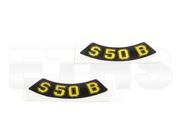 2x S50 B Aufkleber (Geschwungen) Seitendeckel 2x S50 B Aufkleber (Geschwungen) Seitendeckel