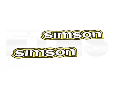 2 Tank Aufkleber (Weiß Gelb) für Simson S50 2 Tank Aufkleber (Weiß Gelb) für Simson S50