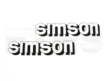 2 Tank Aufkleber (Weiß Schwarz) für Simson 2 Tank Aufkleber (Weiß Schwarz) für Simson