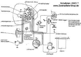 Schaltplan Simson AWO T