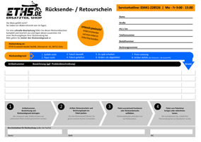 ETHS Retourenschein