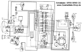 Schaltplan SR50 SR80 CE 12V