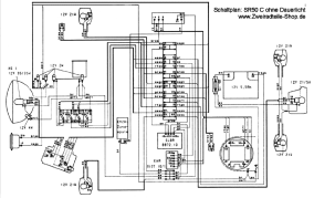 Schaltplan SR50 C ohne Dauerlicht 12V