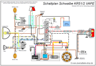 Farbiger Schaltplan VAPE Zündung KR51/2