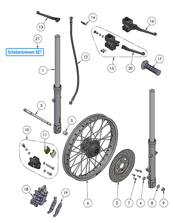 Simson S51 S70 Scheibenbremse Scheibenbremse