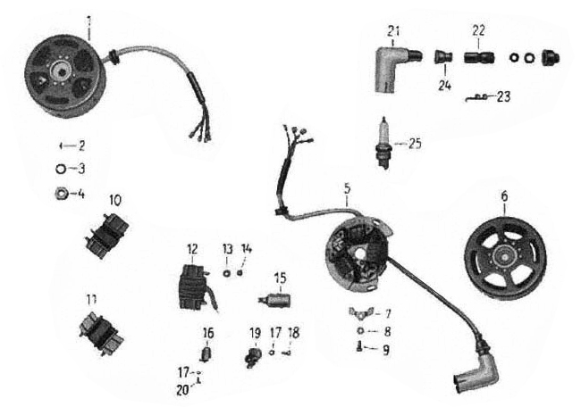 Schwunglichtmagnet Zündung
