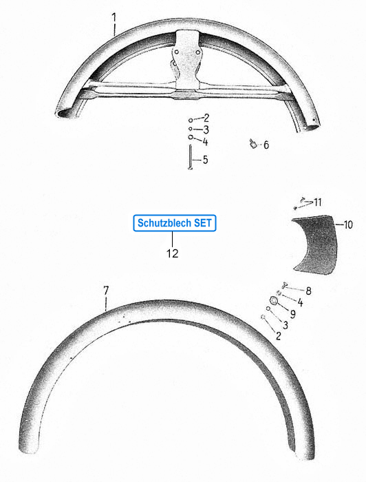 Vorder- Hinterschutzblech