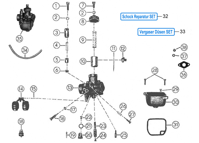 BVF Vergaser 16N1-11