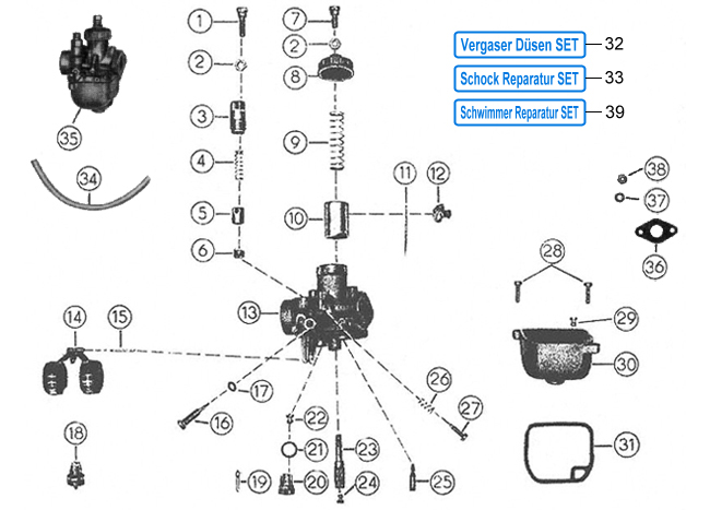 BVF Vergaser 19N1-11