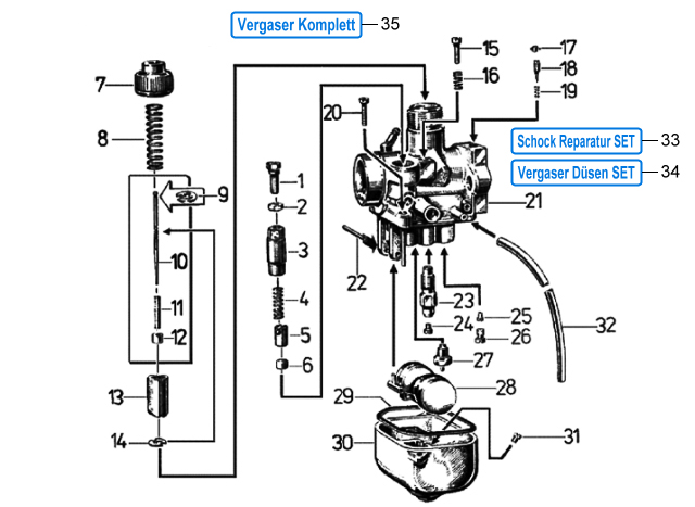 BVF Vergaser 16N3-11