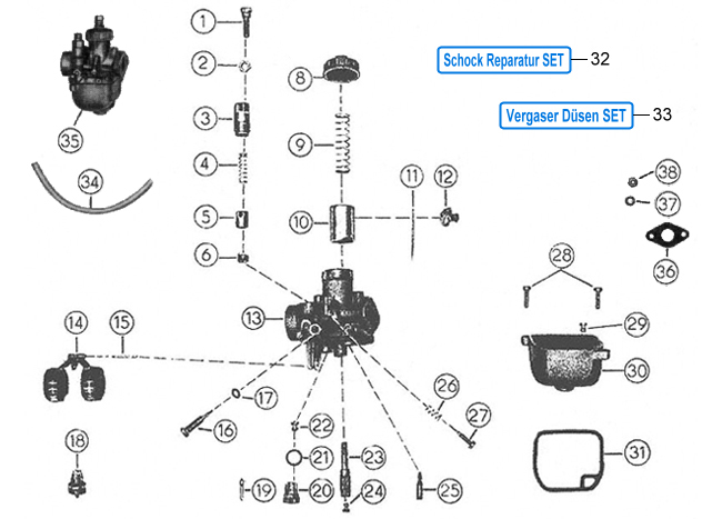 BVF Vergaser 16N1-12
