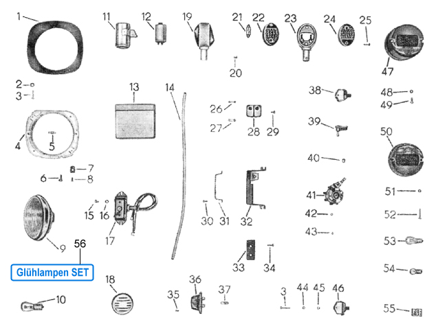 Scheinwerfer Signalanlage