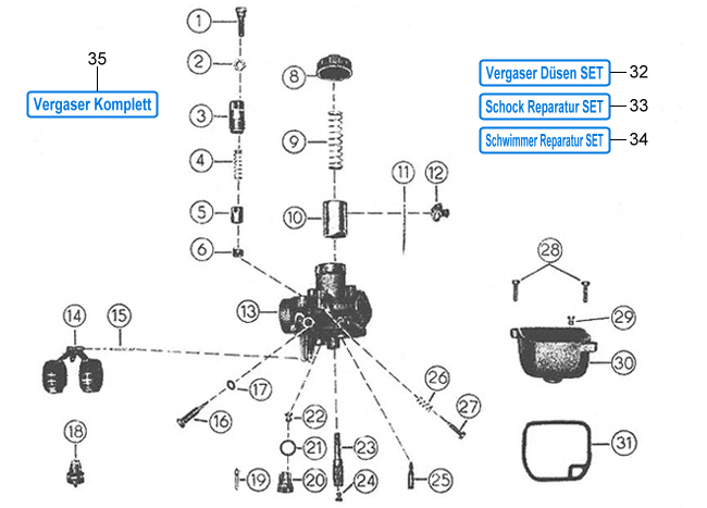 BVF Vergaser 19N1-12