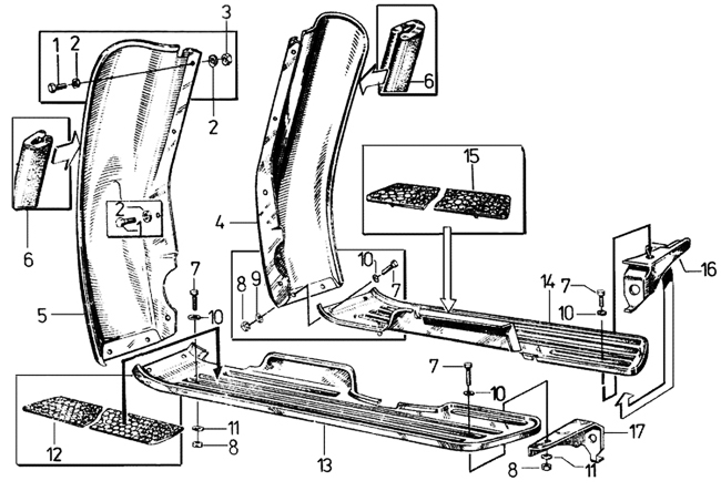 Trittbrett Beinblech