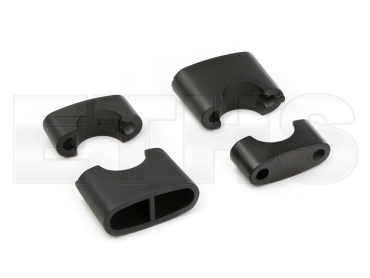2x Lenkerklemmstück (Schwarz matt) (Oben + Unten) S50 S51 S53 S70 S83 2x Lenkerklemmstück (Schwarz matt) (Oben + Unten) S50 S51 S53 S70 S83