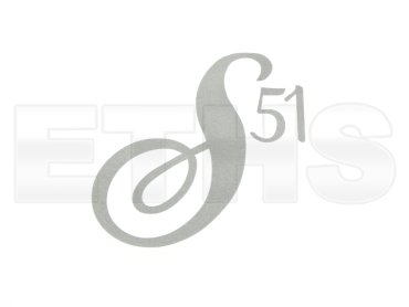 Aufkleber Seitendeckel (Silber) S51