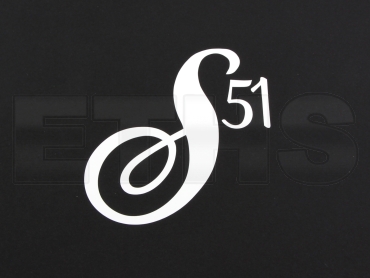 Aufkleber Seitendeckel (Weiß) S51