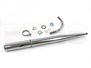 Auspuff Set (Nähte Verschliffen) für Simson S50 S51 S70