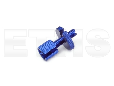 Stellschraube ALU - Blau eloxiert - (M6x22mm) für Bowdenzug