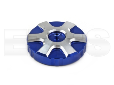Tankdeckel E40 mit Entl&uuml;ftung ALU CNC V7 (Blau) f&uuml;r Simson