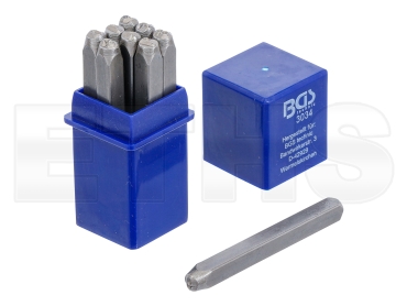 BGS - 3034 Schlagzahlen (Zahlen 0 - 9 / Ziffernhöhe 4mm) DIN 1451