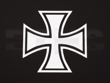Aufkleber - Eisernes Kreuz - schmal (Weiß) 7cm x 7cm Aufkleber - Eisernes Kreuz - schmal (Weiß) 7cm x 7cm