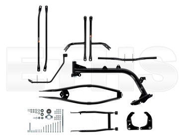 Rahmen-Baugruppe Klein + Normteilen Enduro (Schwarz PPB) Simson S50 S51 S70