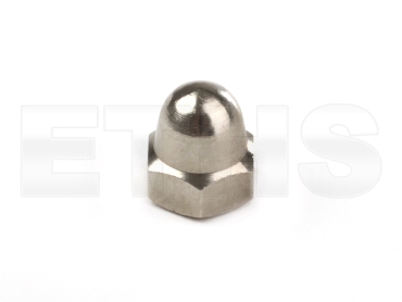 Hutmutter - Messing Verchromt - M8 (DIN 1587)