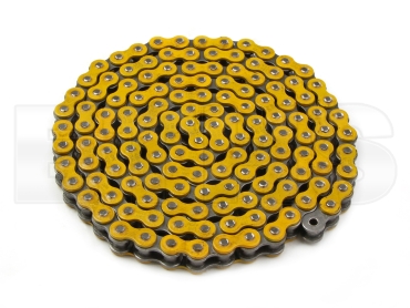 Kette verstärkt 420H (Gelb) 140 Glieder + Schloß Kette verstärkt 420H (Gelb) 140 Glieder + Schloß