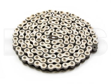 Kette verstärkt 420H (Weiß) 140 Glieder + Schloß Kette verstärkt 420H (Weiß) 140 Glieder + Schloß