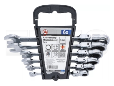 BGS - 30004 Ratschenring-Maulschlüssel-Satz (SW 8-19mm) 6-tlg. BGS - 30004 Ratschenring-Maulschlüssel-Satz (SW 8-19mm) 6-tlg.