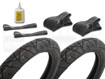 2x Reifen + Schlauch + Felgenband (HEIDENAU) 2,75 x 16 K55