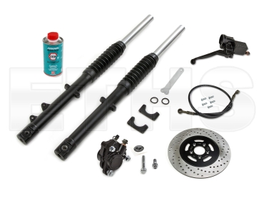 Umbausatz Scheibenbremse für 16 (Schwarz) Simson S51 S53 S70 * Umbausatz Scheibenbremse für 16 (Schwarz) Simson S51 S53 S70 *