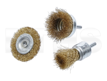 BGS - Stahldraht-Bürsten-Satz (25-50mm) 3-tlg. BGS - Stahldraht-Bürsten-Satz (25-50mm) 3-tlg.