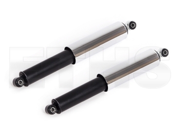 Federbein Satz kpl. Hinten - Verstärkt - Schwarz (Chromhülse) Federbein Satz kpl. Hinten - Verstärkt - Schwarz (Chromhülse)