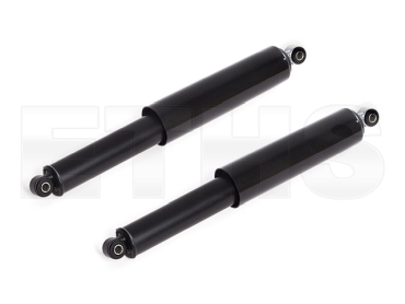 Federbein Satz kpl. Hinten Kurz Schwarz (Plasthülse Schwarz)