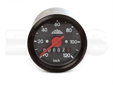 Tacho 120km/h - Ring + Skale Schwarz - (D=48mm) Simson S50 S51