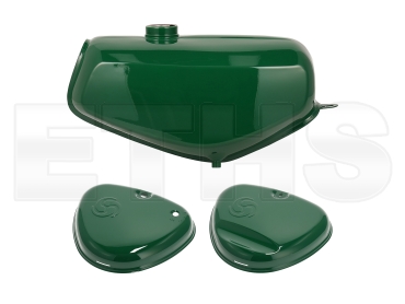 Tank + Seitendeckel (Billardgrün) Simson Enduro S51 S70
