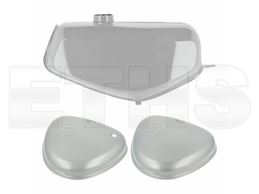 Tank + Seitendeckel (Silber) Simson S50 S51 S70