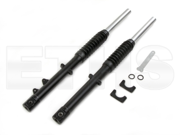 Telegabelholm SET kpl. (Scheibenbremse) 16 - Schwarz - Simson S51 S70 S53 *