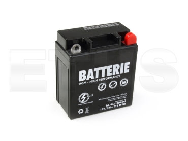 Batterie 12V 3Ah (Vlies - wartungsfrei) Simson KR51 SR4-2/3/4