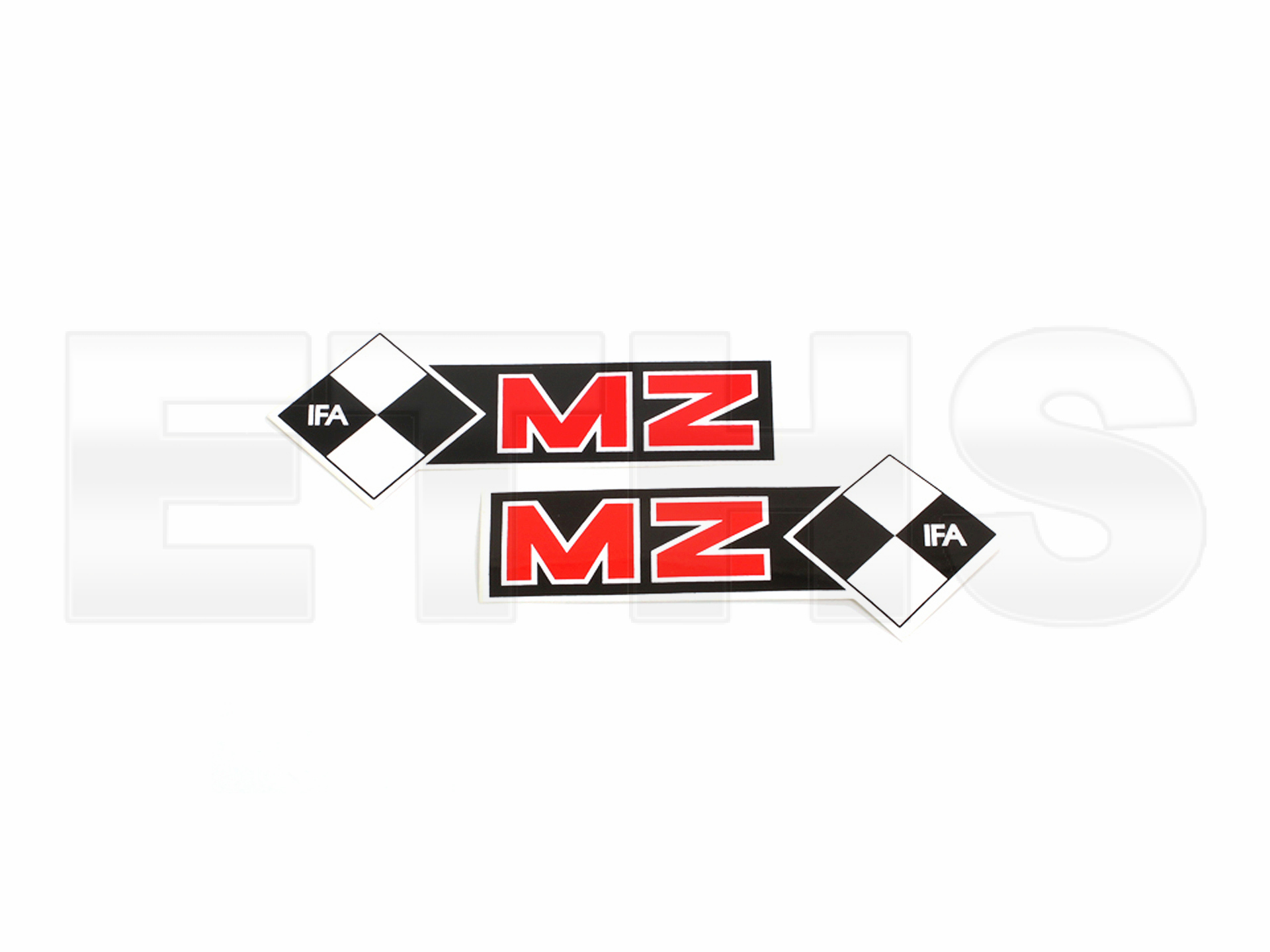 2 Tank Aufkleber (Rechts + Links) für MZ ETZ ETHS Shop