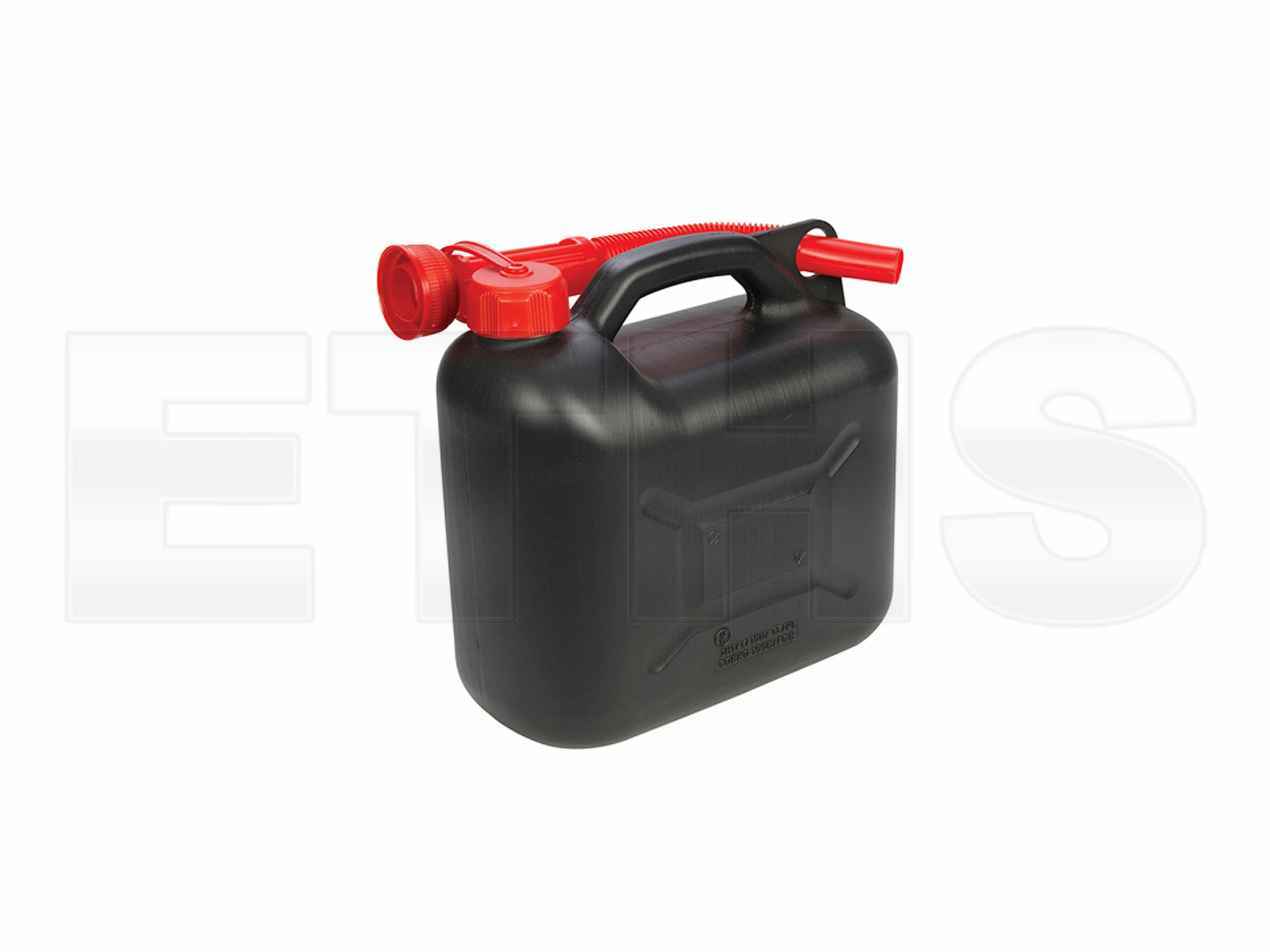Kraftstoffkanister aus Kunststoff (Benzinkanister) Schwarz 5L
