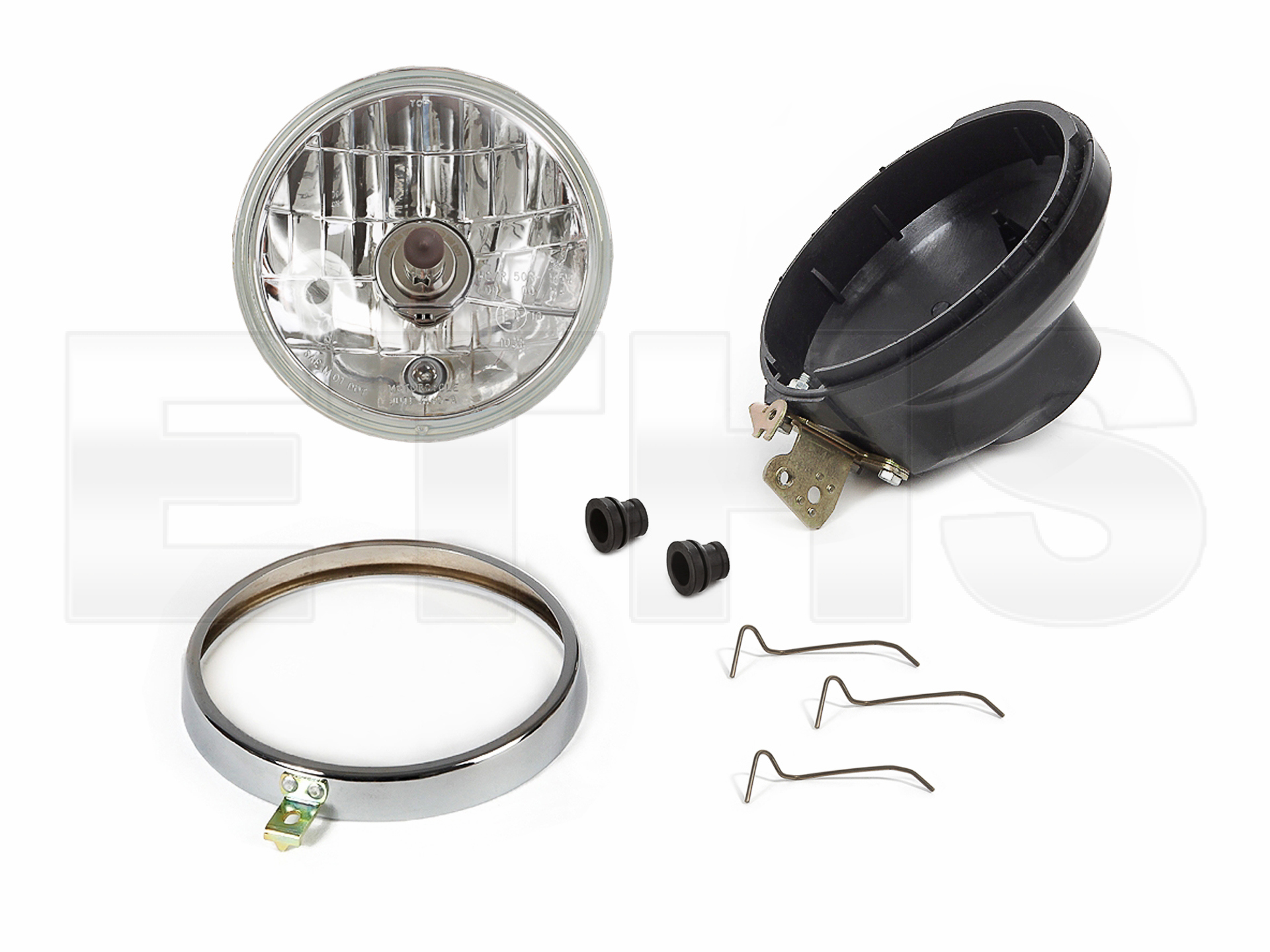 Scheinwerfer Set (H4 - Klarglas) für Simson S50 S51 S70