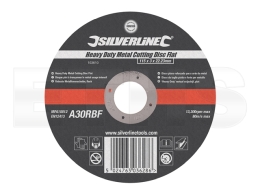 Silverline - Robuste Metallschlitzscheibe (flach) 115x3x22,23mm